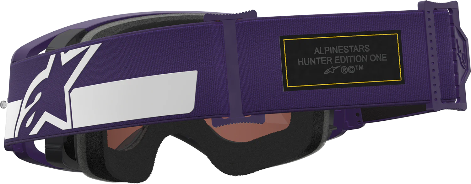 ALPINESTARS GOGGLES Supertech Goggle - Hunta 96 XXV - Purple/White - Silver Mirror Lens 5101226-3168 - Image 4