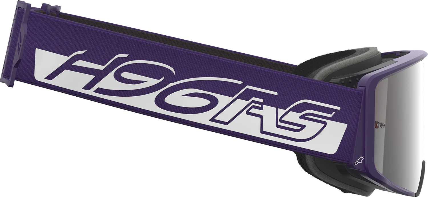 ALPINESTARS GOGGLES Supertech Goggle - Hunta 96 XXV - Purple/White - Silver Mirror Lens 5101226-3168 - Image 6