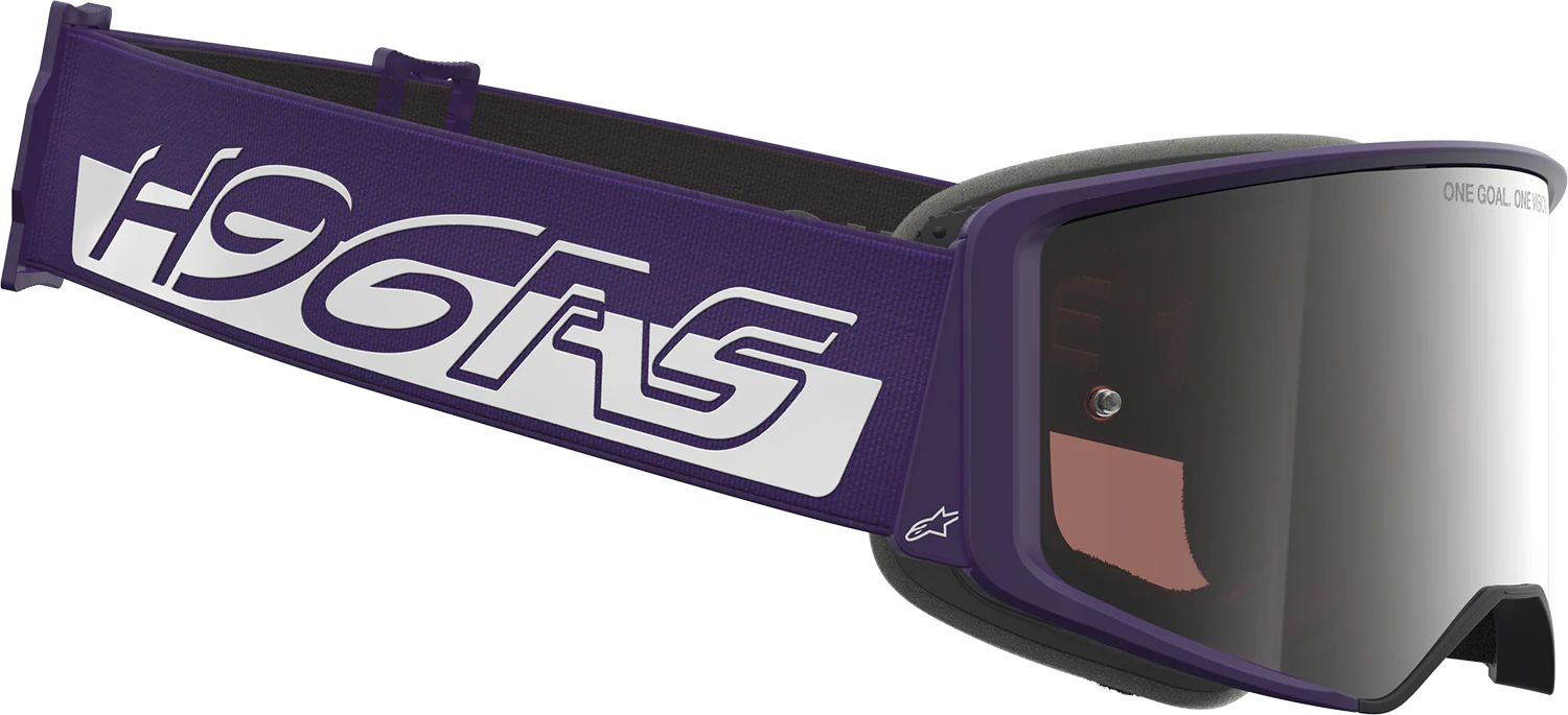 ALPINESTARS GOGGLES Supertech Goggle - Hunta 96 XXV - Purple/White - Silver Mirror Lens 5101226-3168 - Image 7