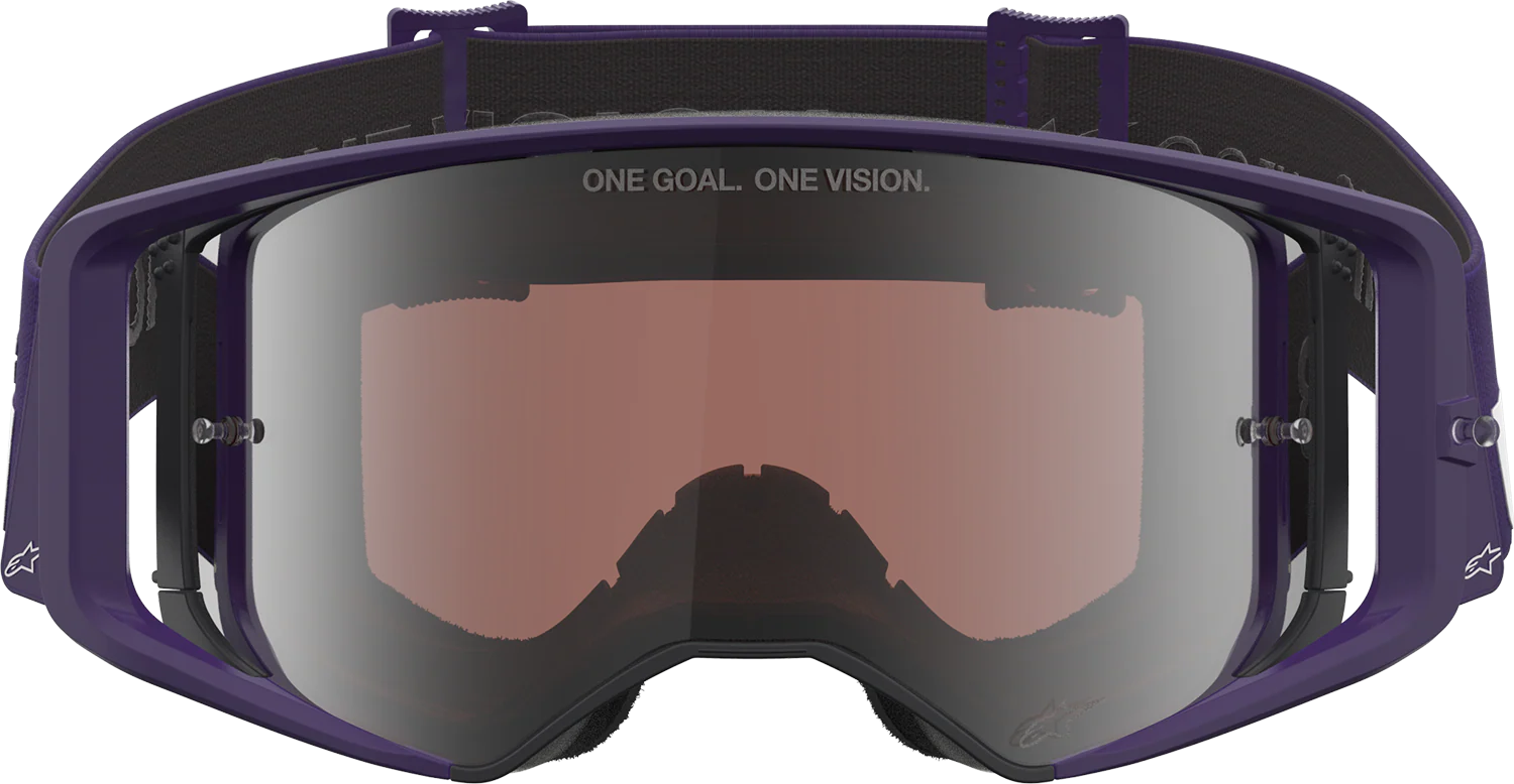 ALPINESTARS GOGGLES Supertech Goggle - Hunta 96 XXV - Purple/White - Silver Mirror Lens 5101226-3168 - Image 9